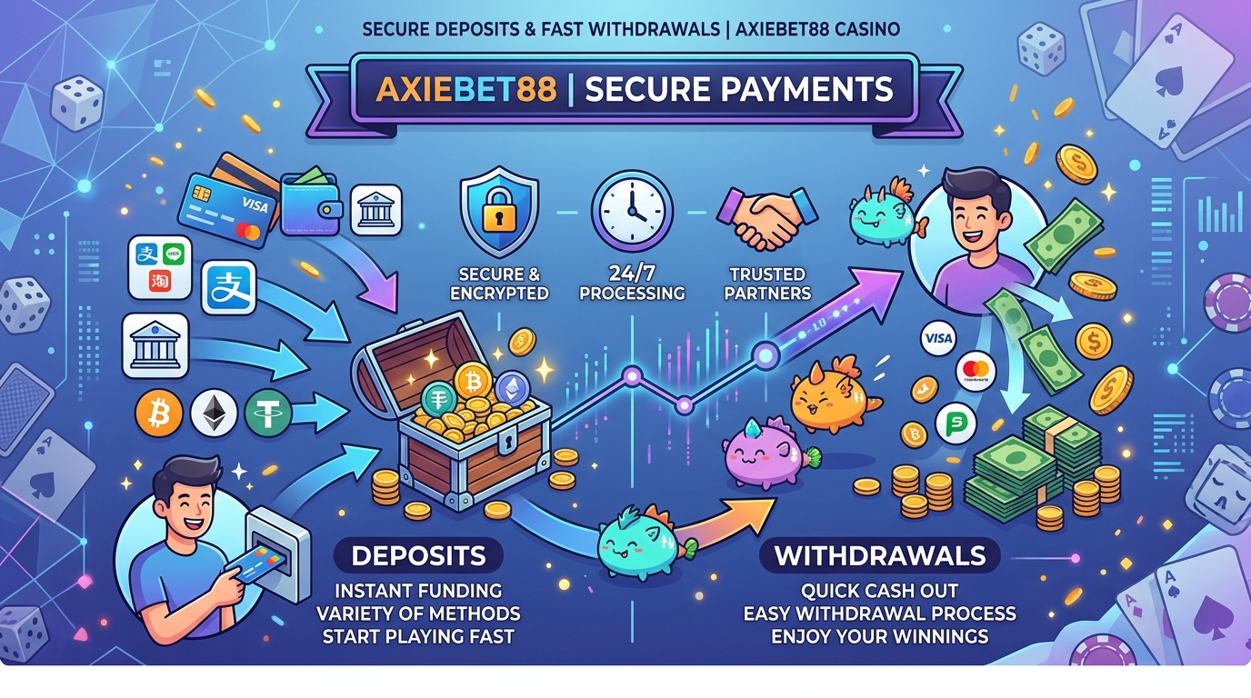 Payment Methods: Deposits & Withdrawals at Axiebet88