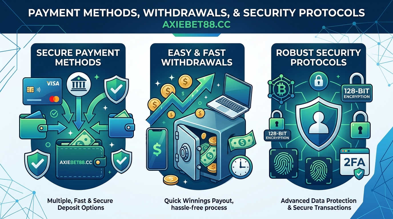 Payment Methods, Withdrawals, and Security Protocols