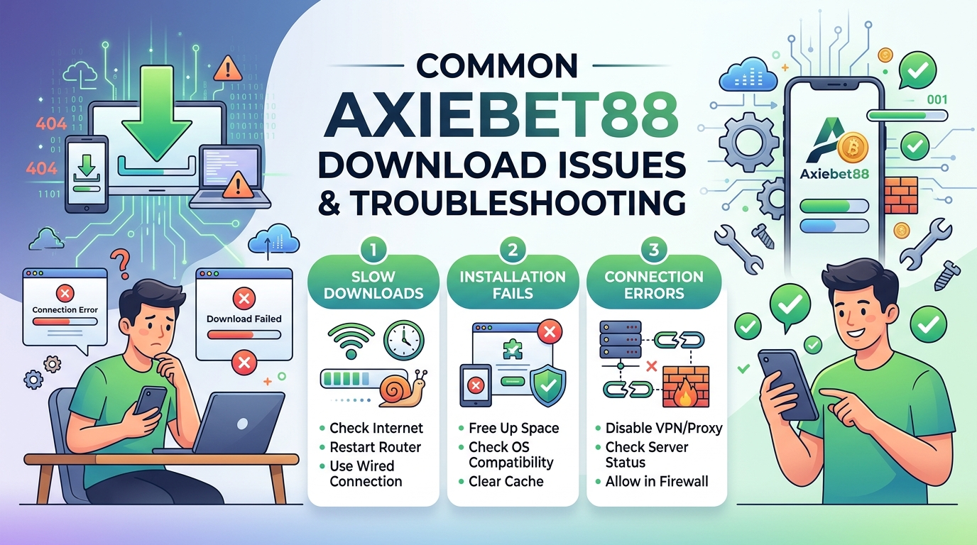 Common Axiebet88 Download Issues and Troubleshooting