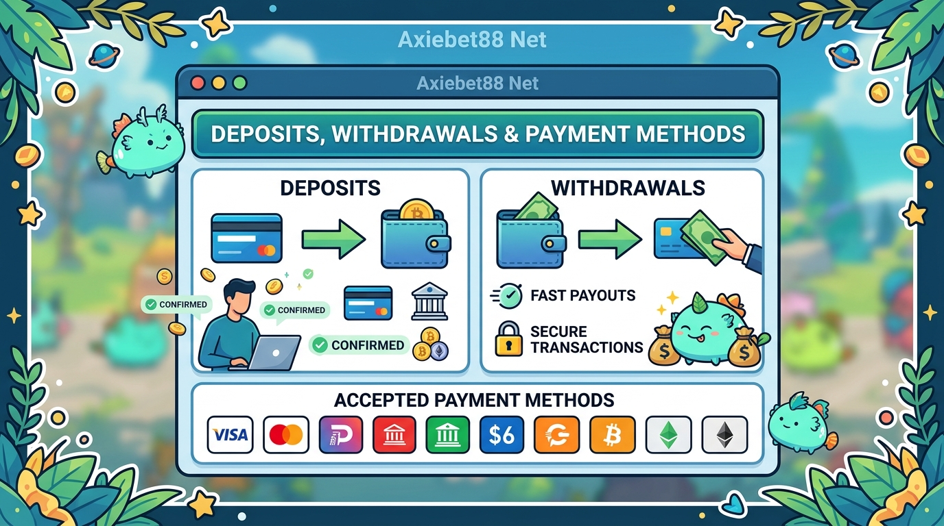 Deposits, Withdrawals, and Payment Methods on Axiebet88 Net