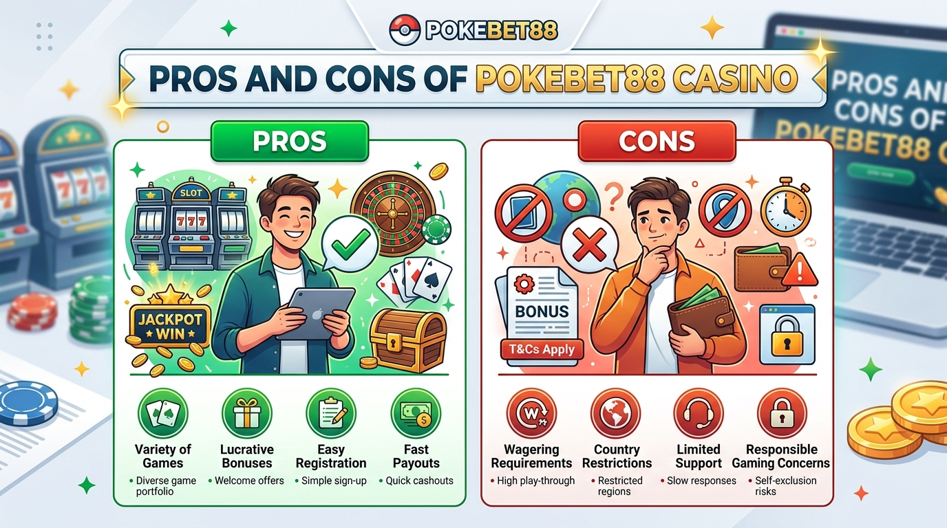 Pros and Cons of Pokebet88 Casino