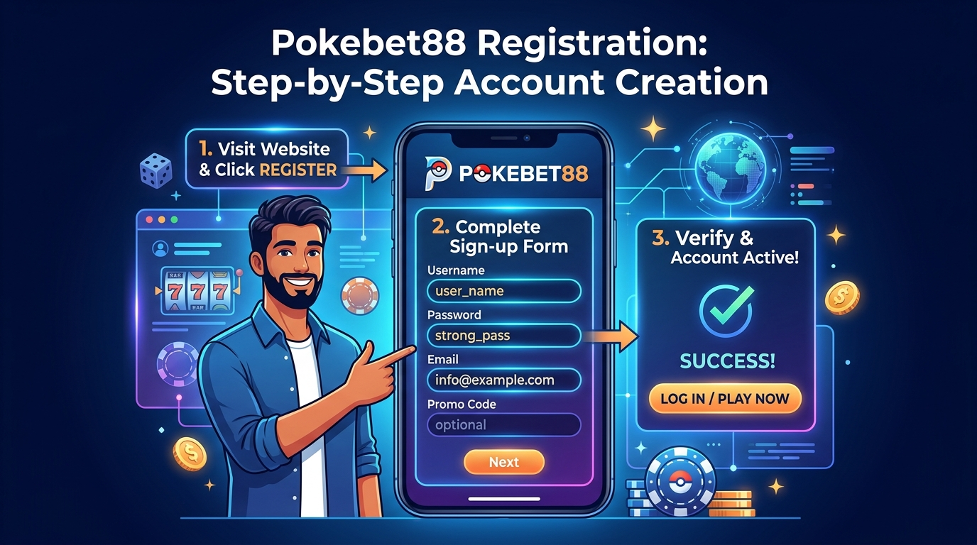 Pokebet88 Registration: Step-by-Step Account Creation