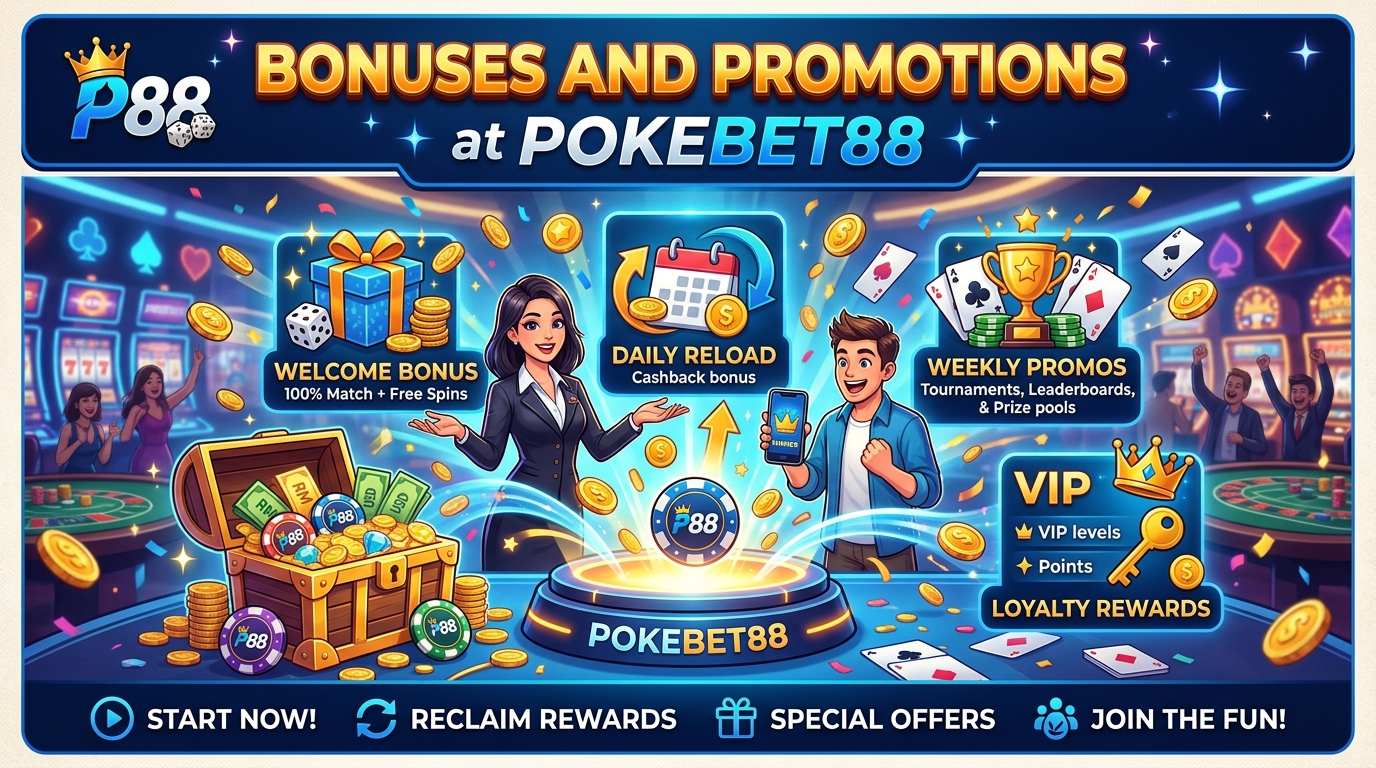 Bonuses and Promotions at Pokebet88